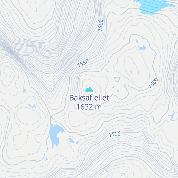 Map of Baksafjellet