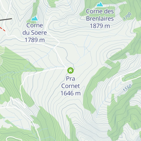 Map of Pra Cornet