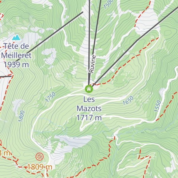 Map of Les Mazots