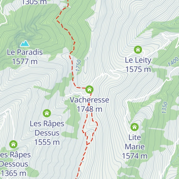 Map of Vacheresse