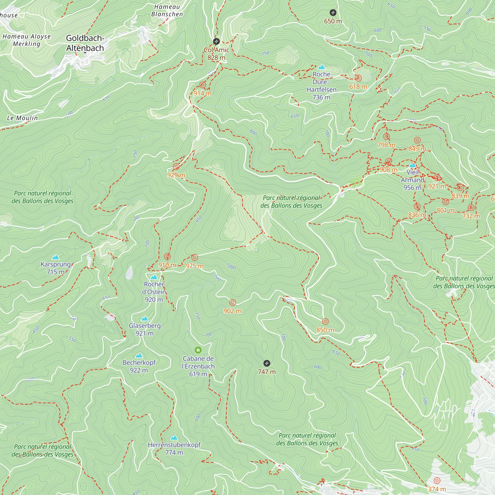 Refuge du Molkenrain map