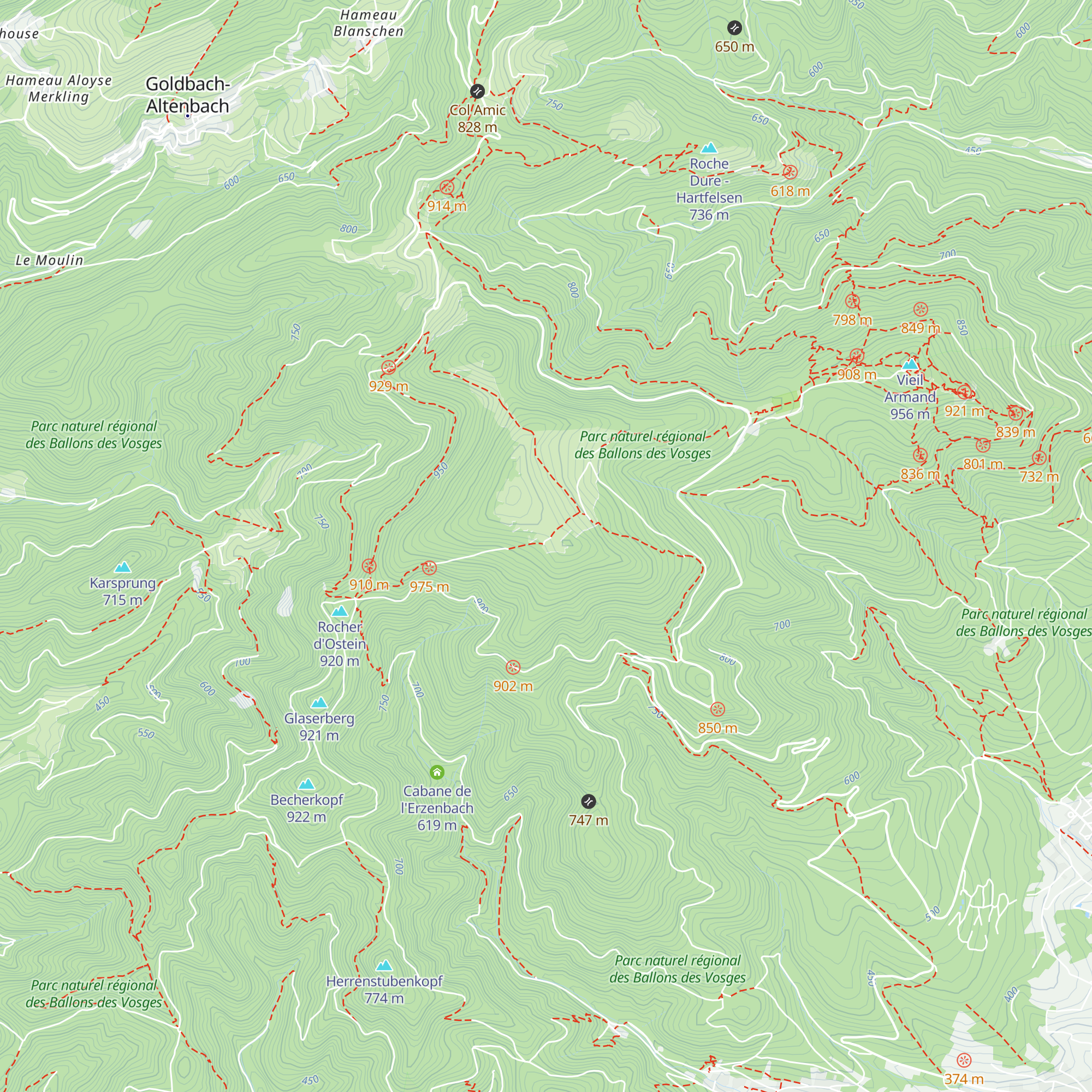 Refuge du Molkenrain map