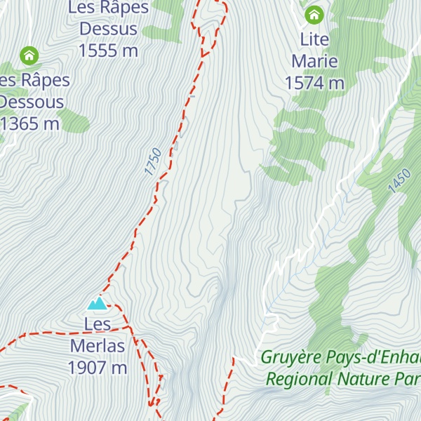 Map of Chalet de merlas