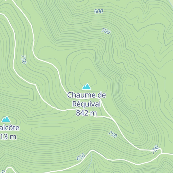 Map of Chaume de Réquival
