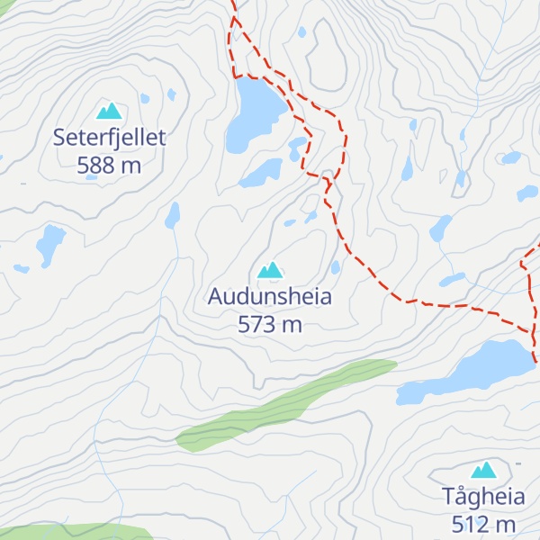 Map of Audunsheia