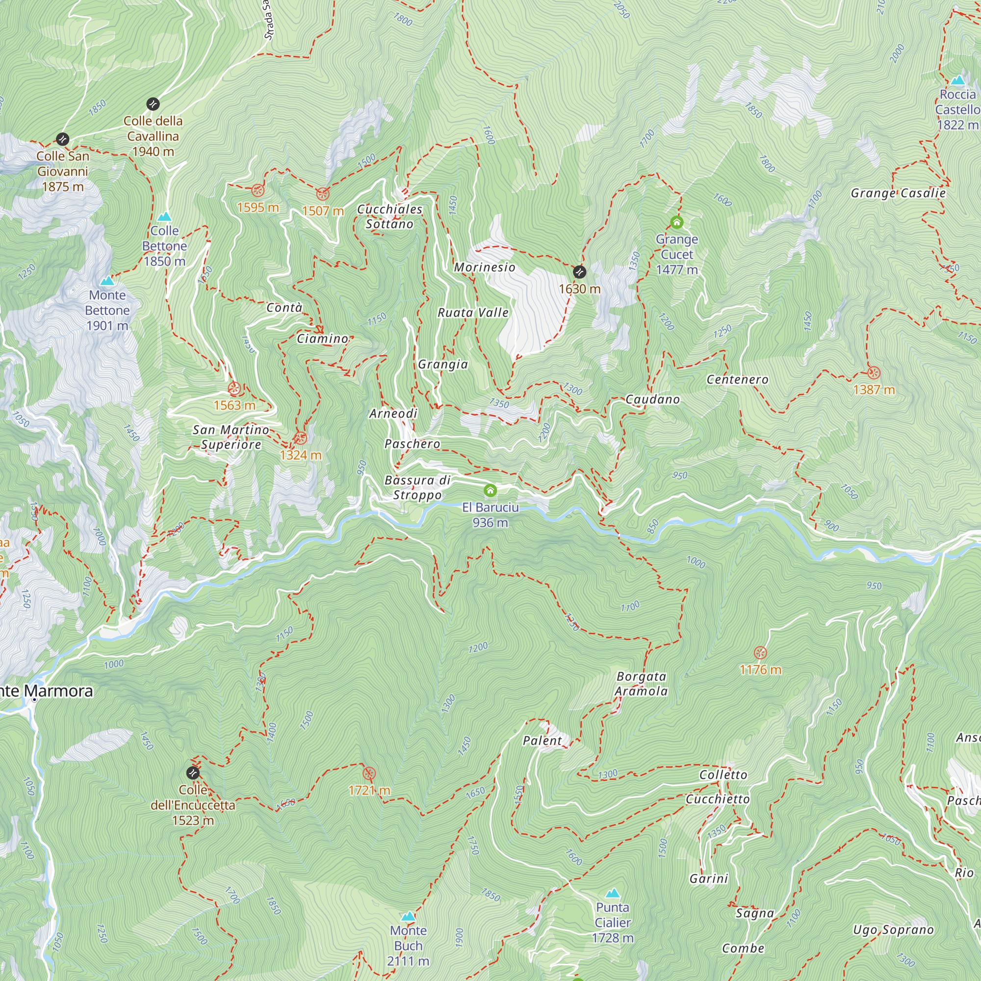 El Baruciu map