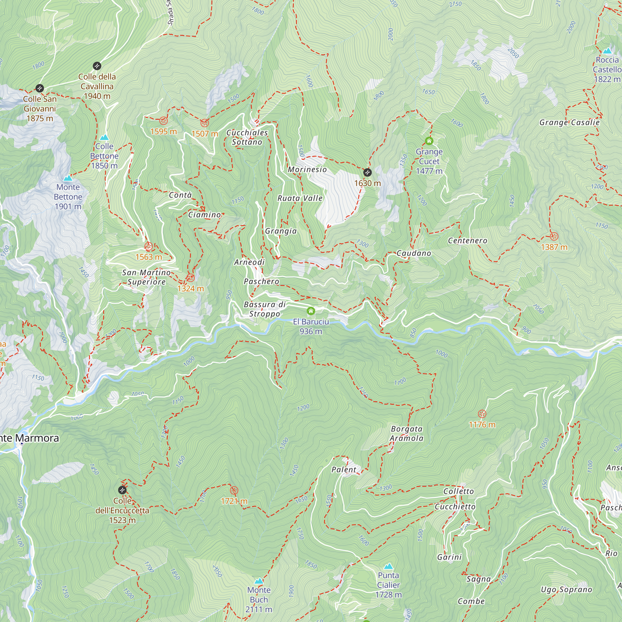 El Baruciu map