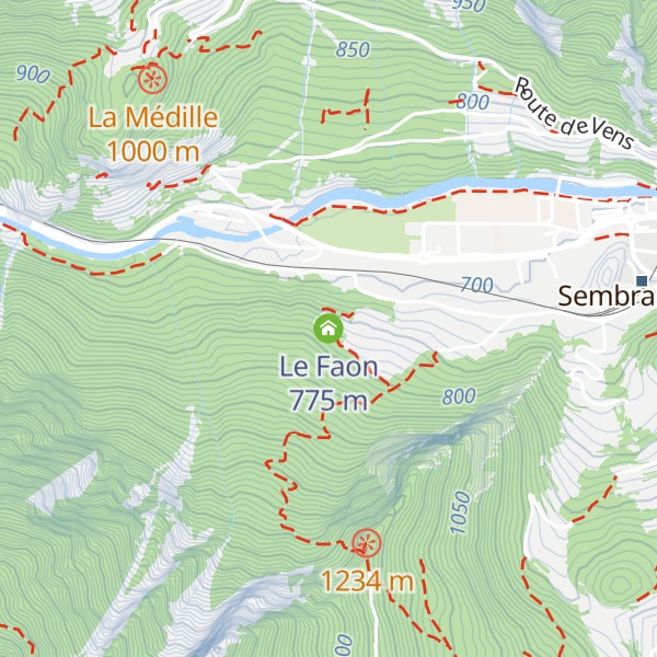 Map of Le Faon