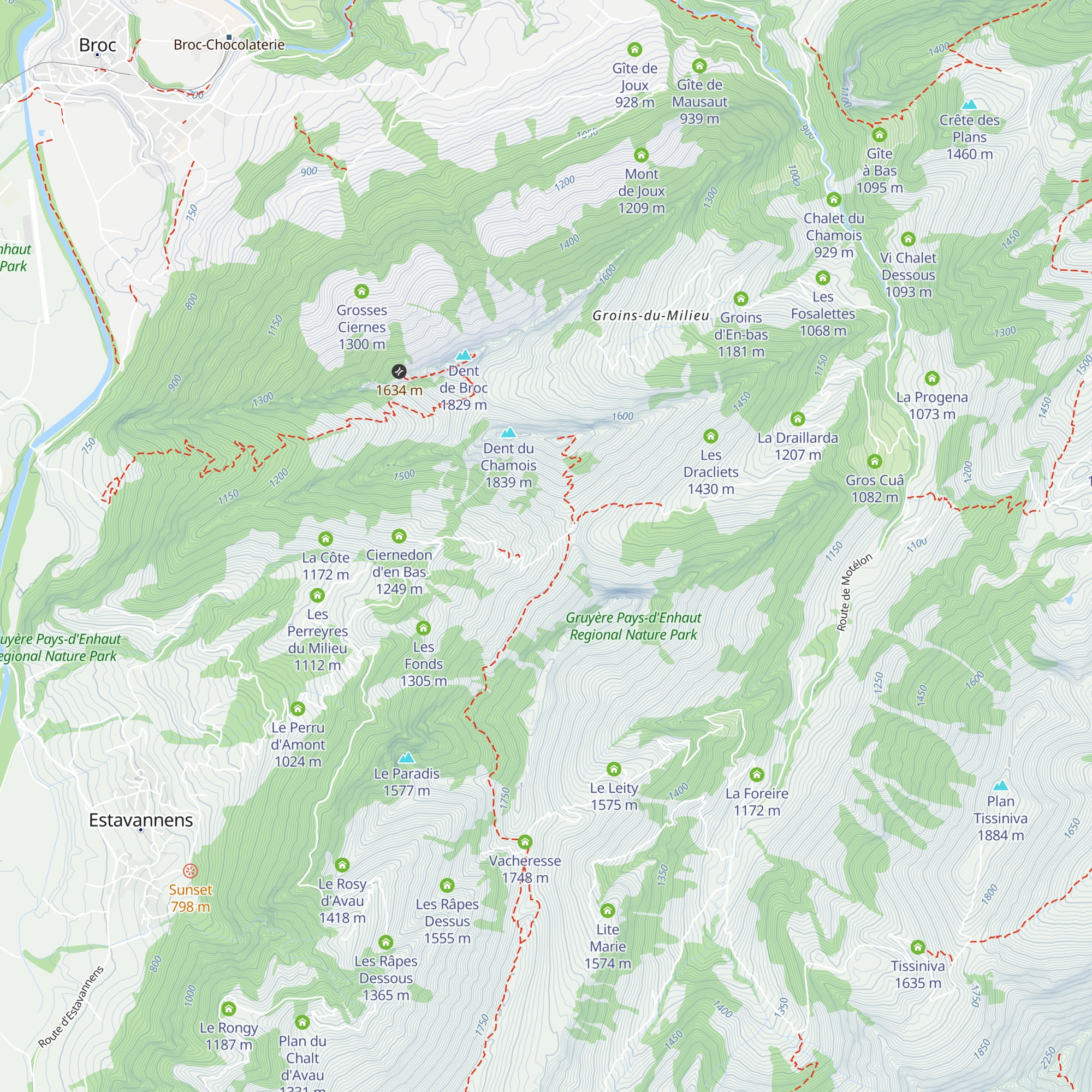 Grosse Forcla map