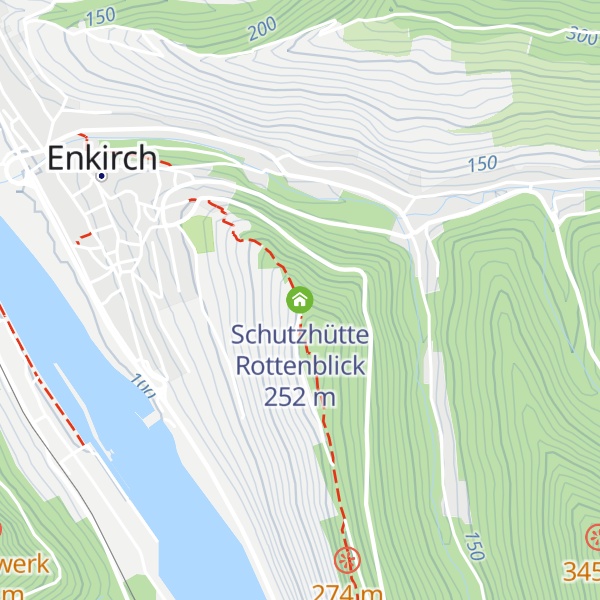 Map of Schutzhütte Rottenblick