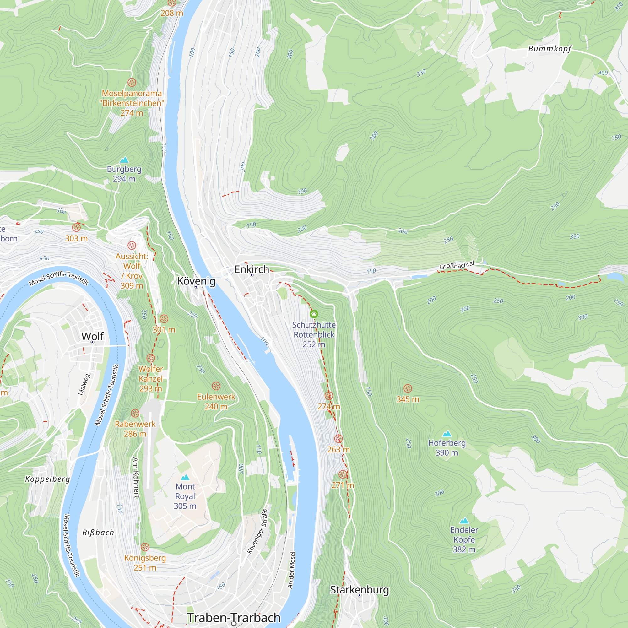 Schutzhütte Rottenblick map