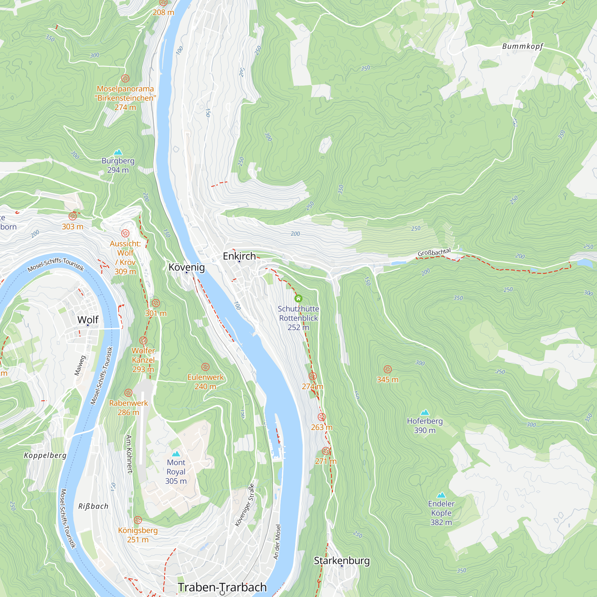 Schutzhütte Rottenblick map