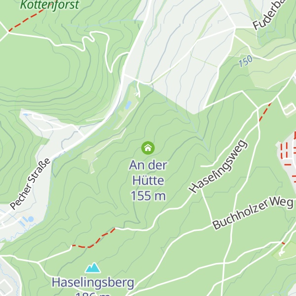 Map of An der Hütte