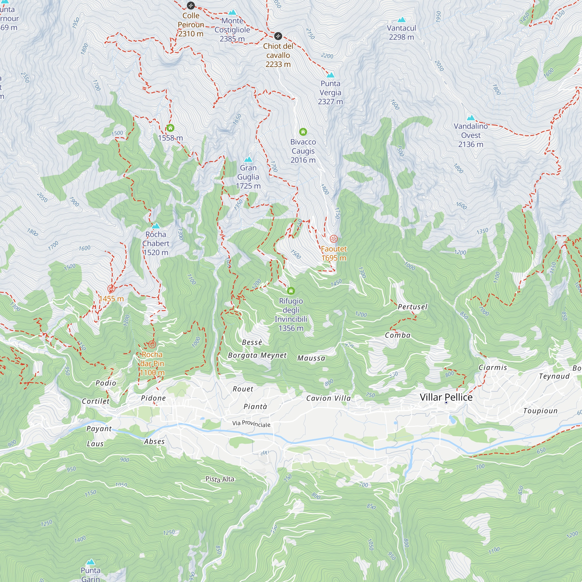 Rifugio degli Invincibili map