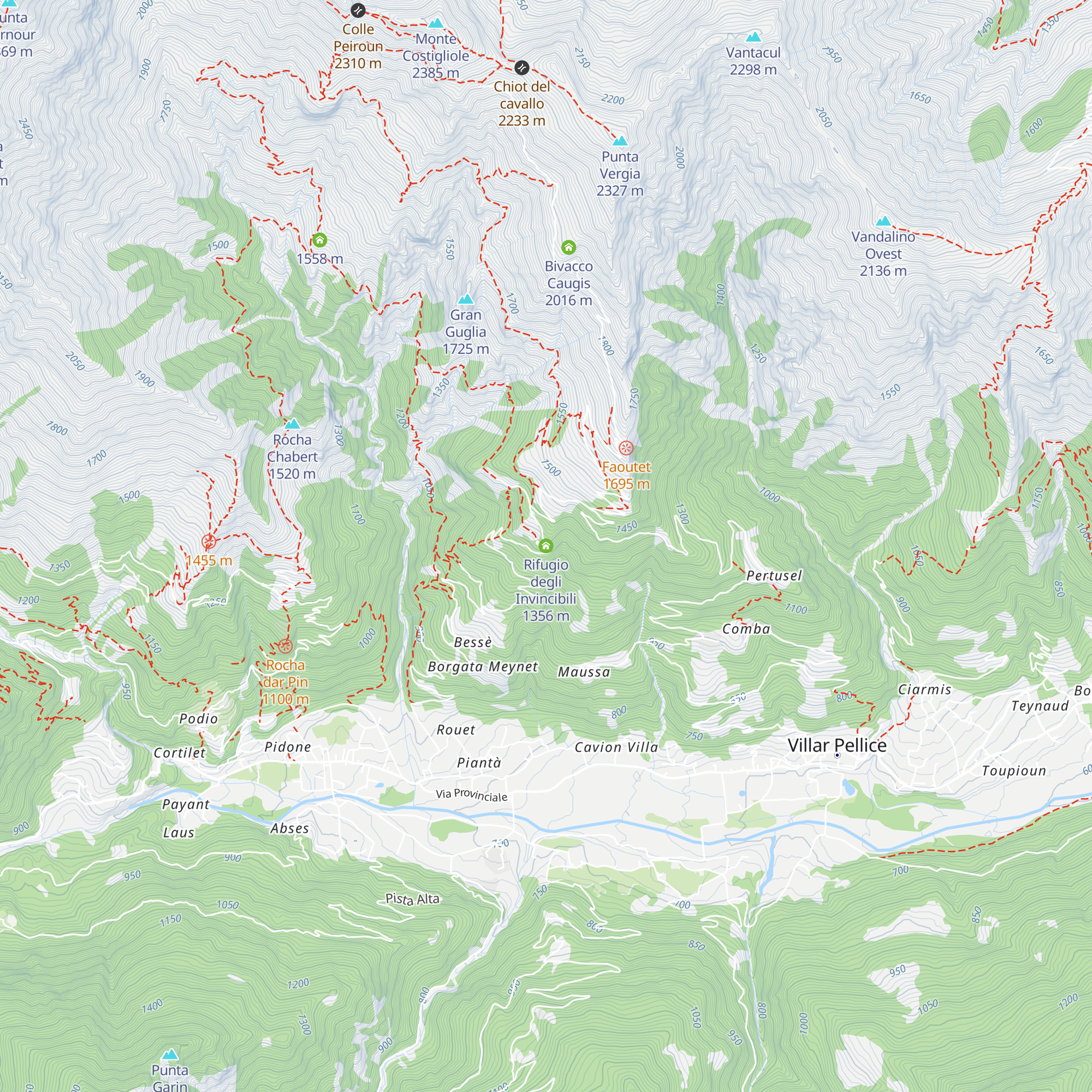 Rifugio degli Invincibili map