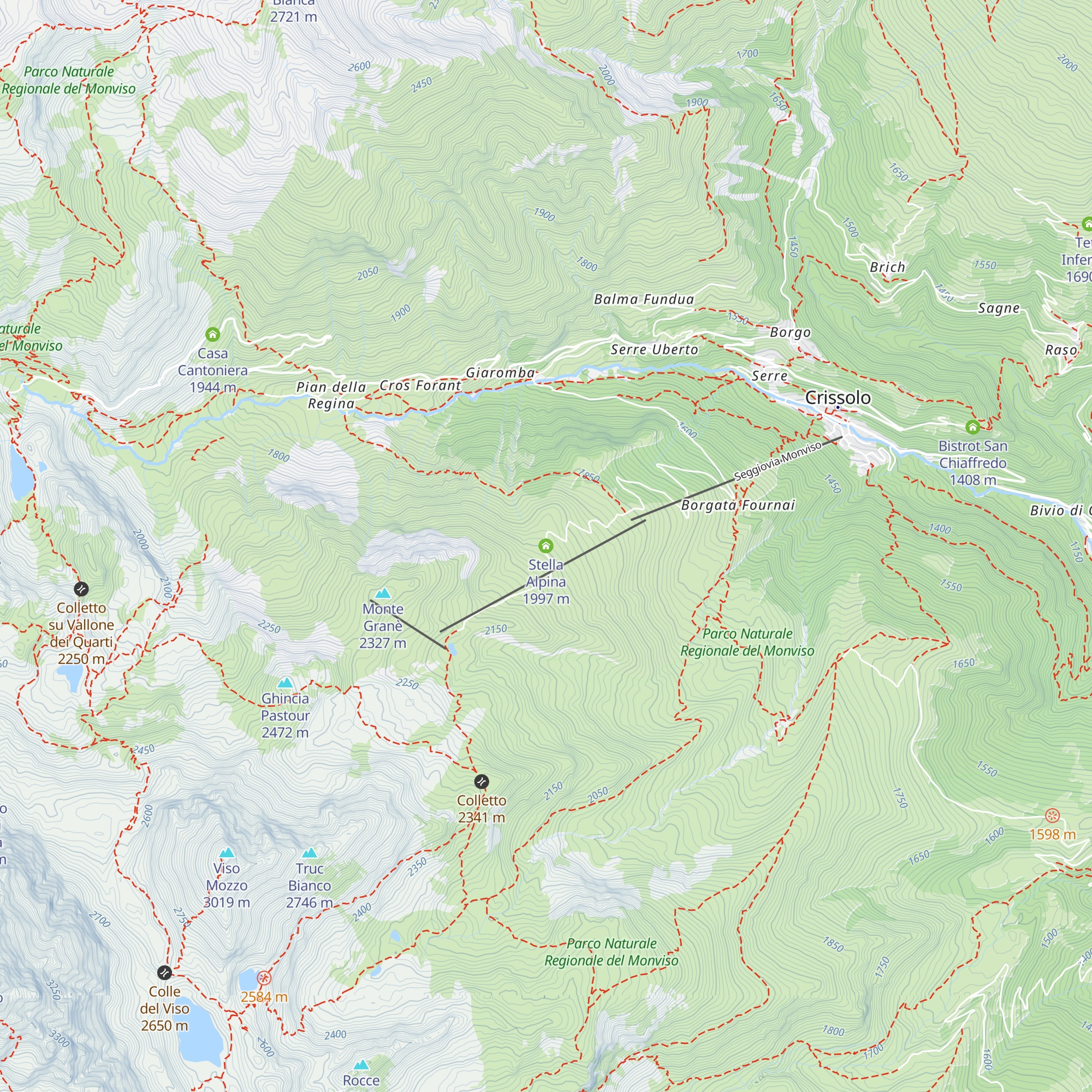 Stella Alpina map