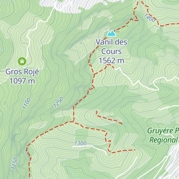 Map of Mont Bifé