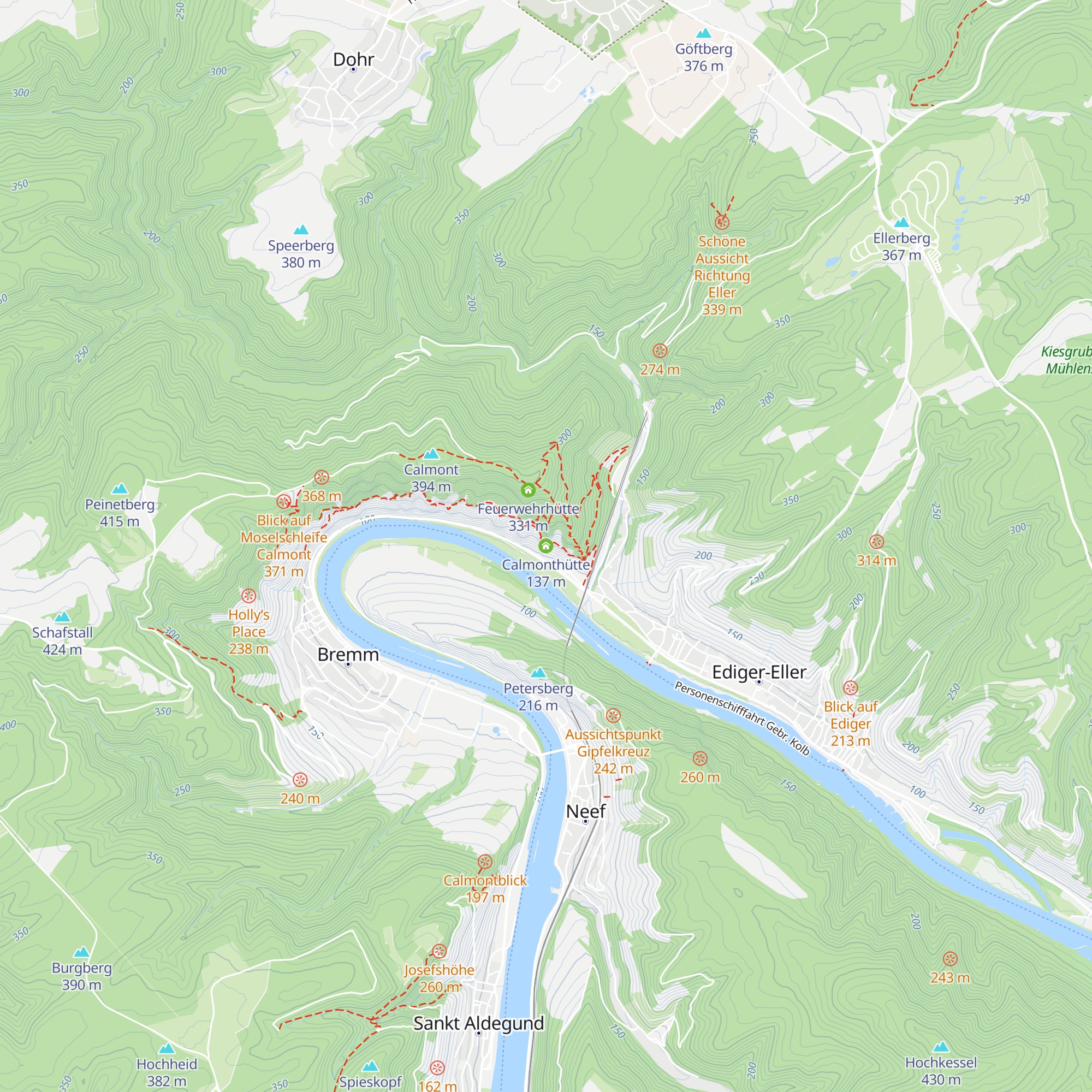 Calmonthütte map