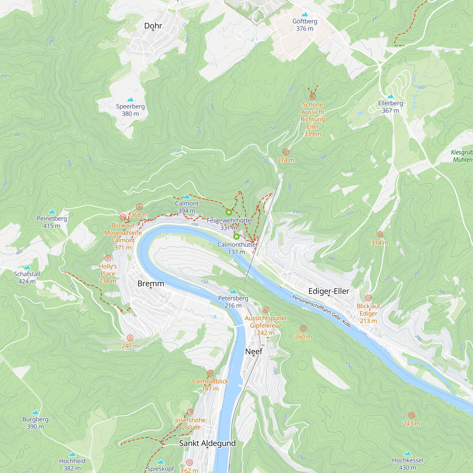 Calmonthütte map