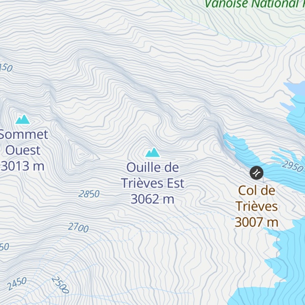 Map of Ouille de Trièves Est