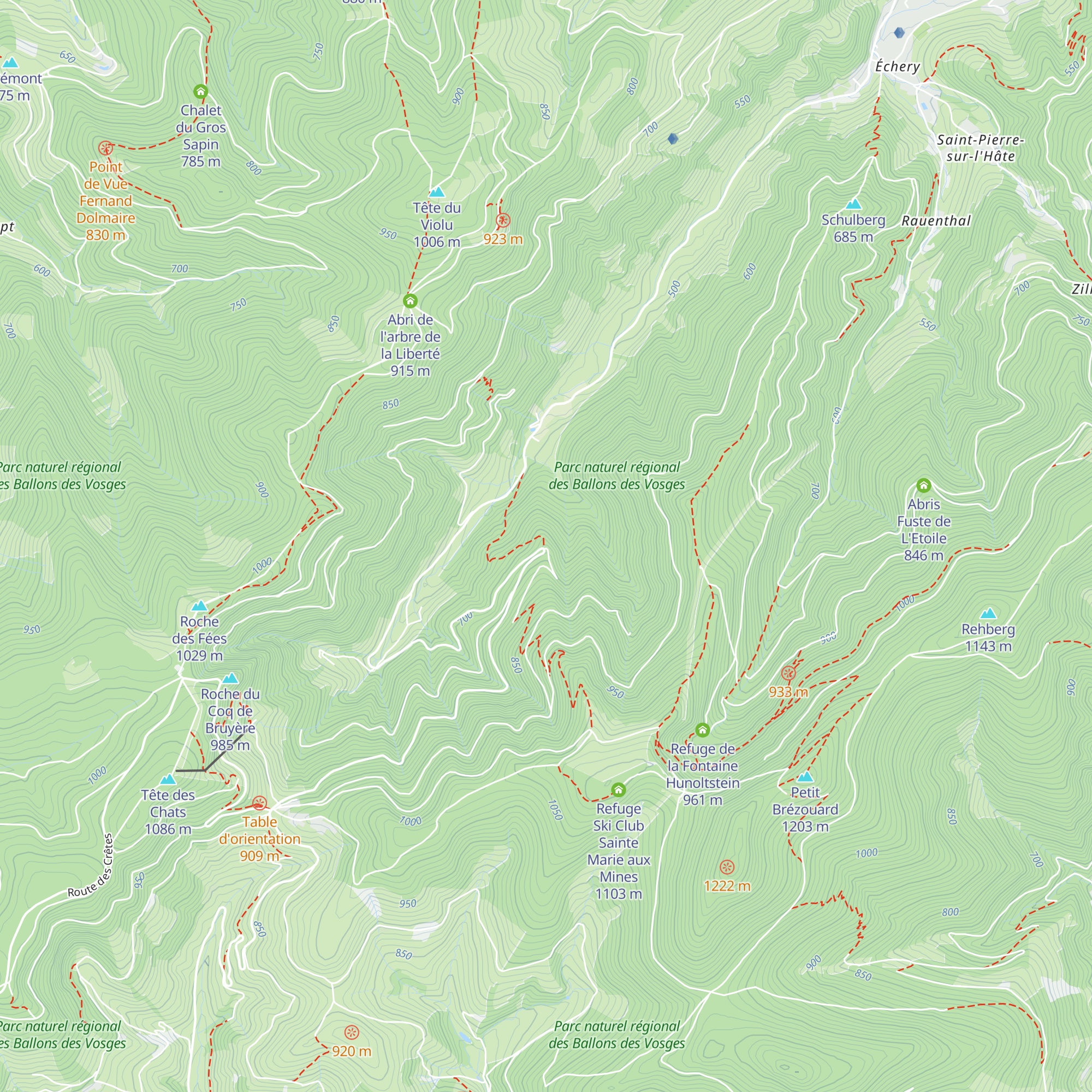 Abri du Grand Lerny map