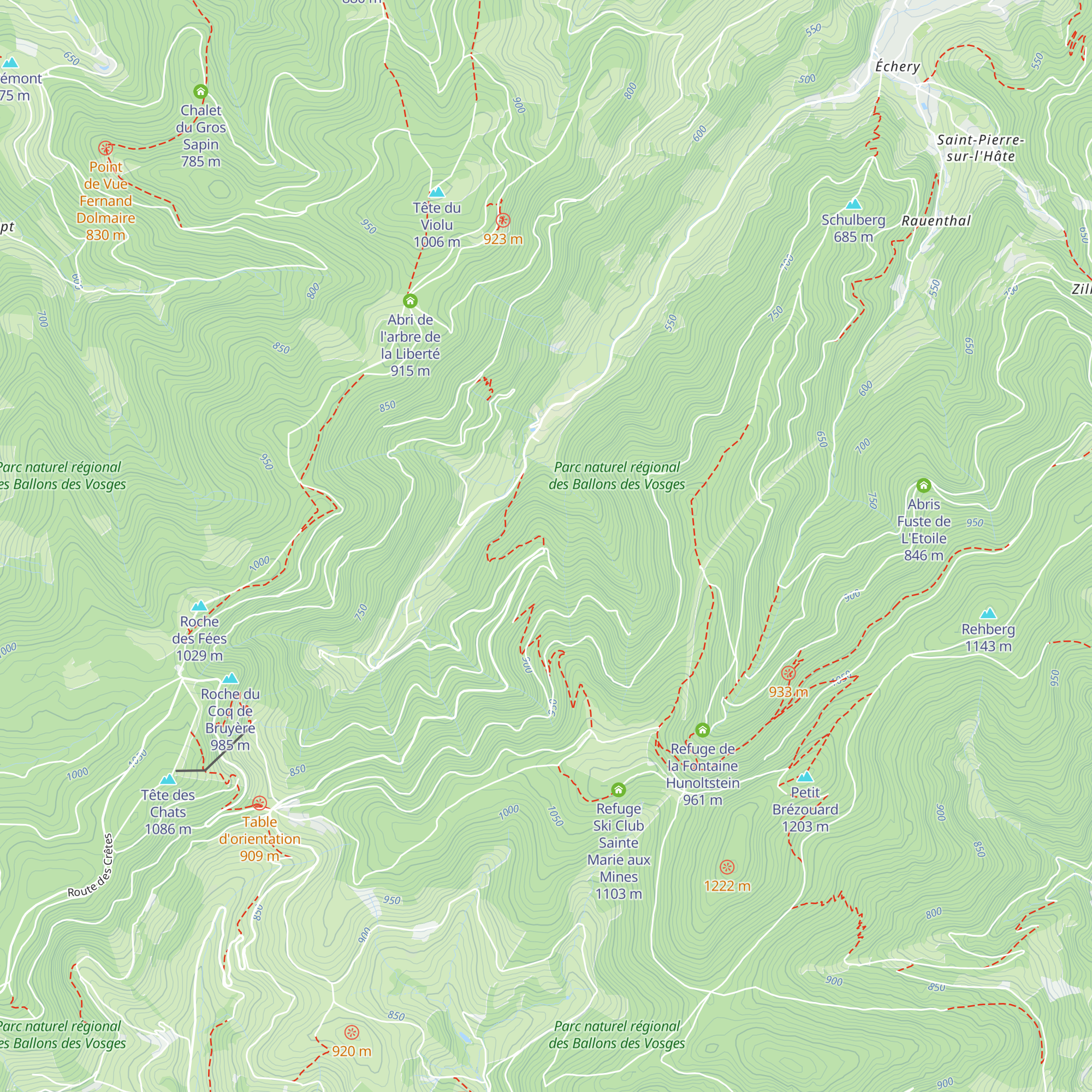 Abri du Grand Lerny map