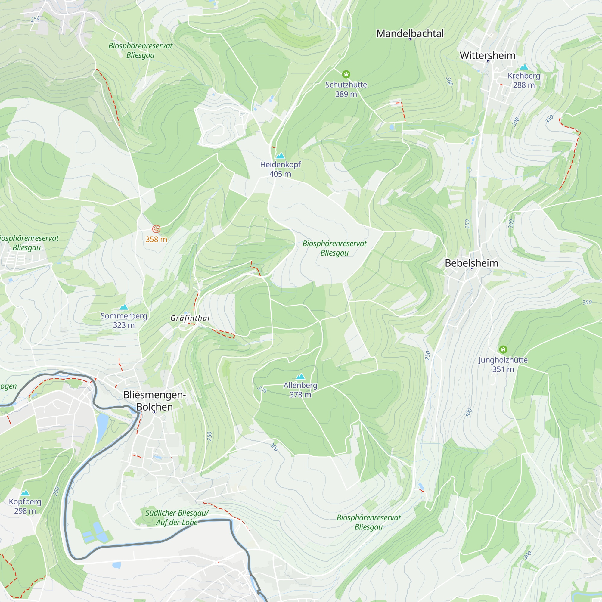 Bolcher Hütte map
