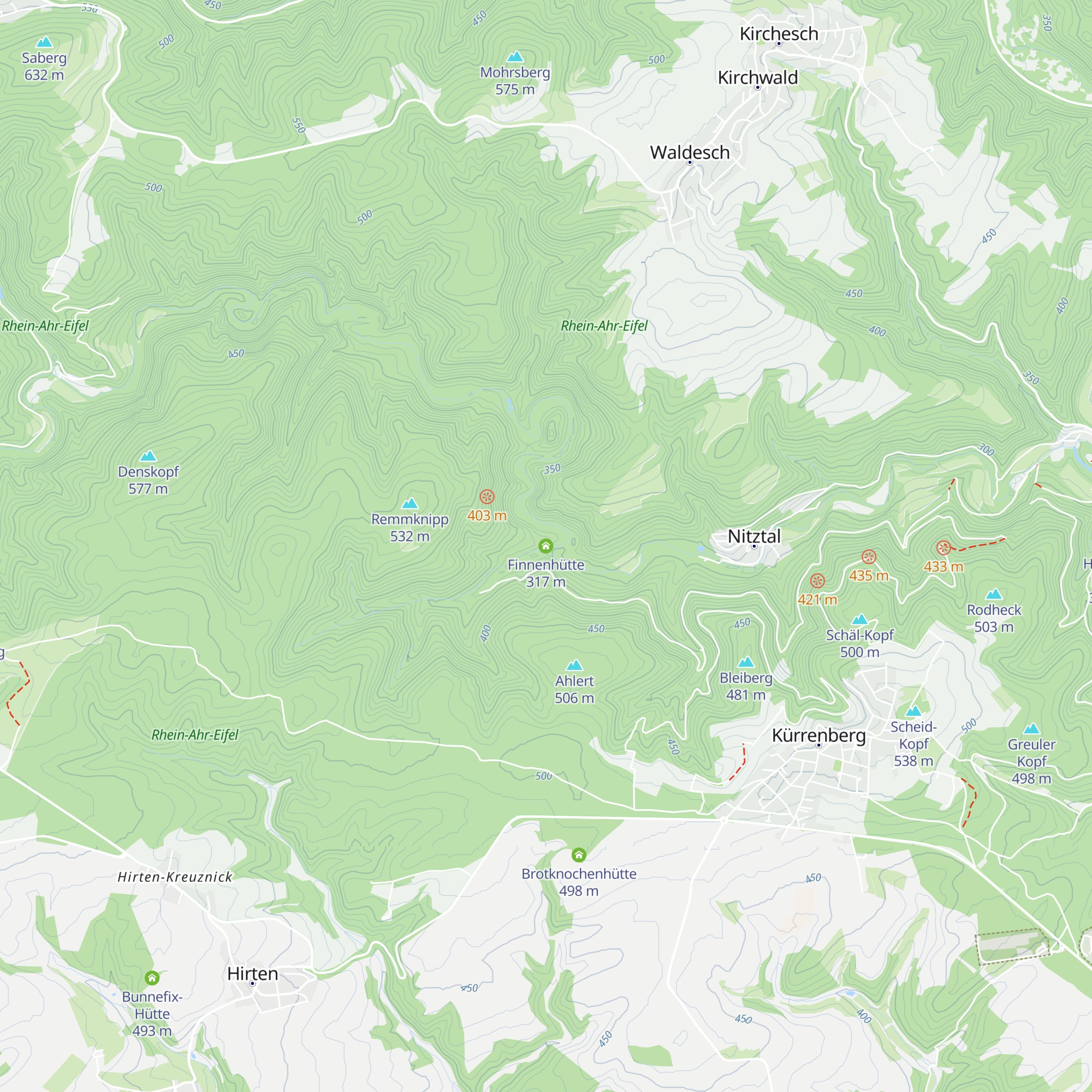 Finnenhütte map