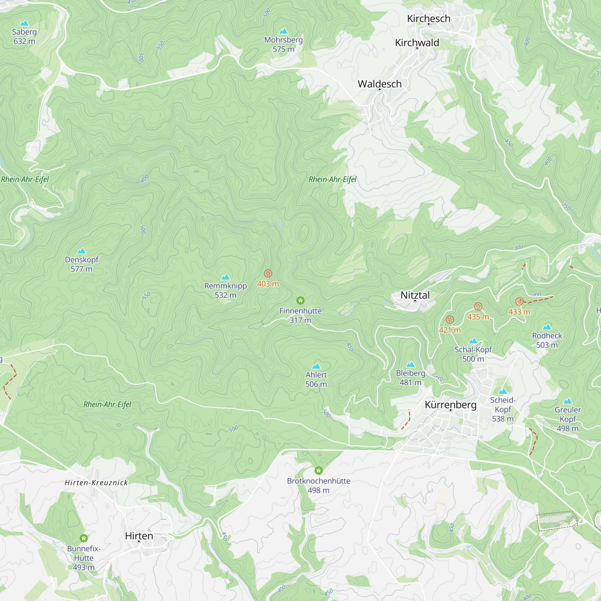 Finnenhütte map