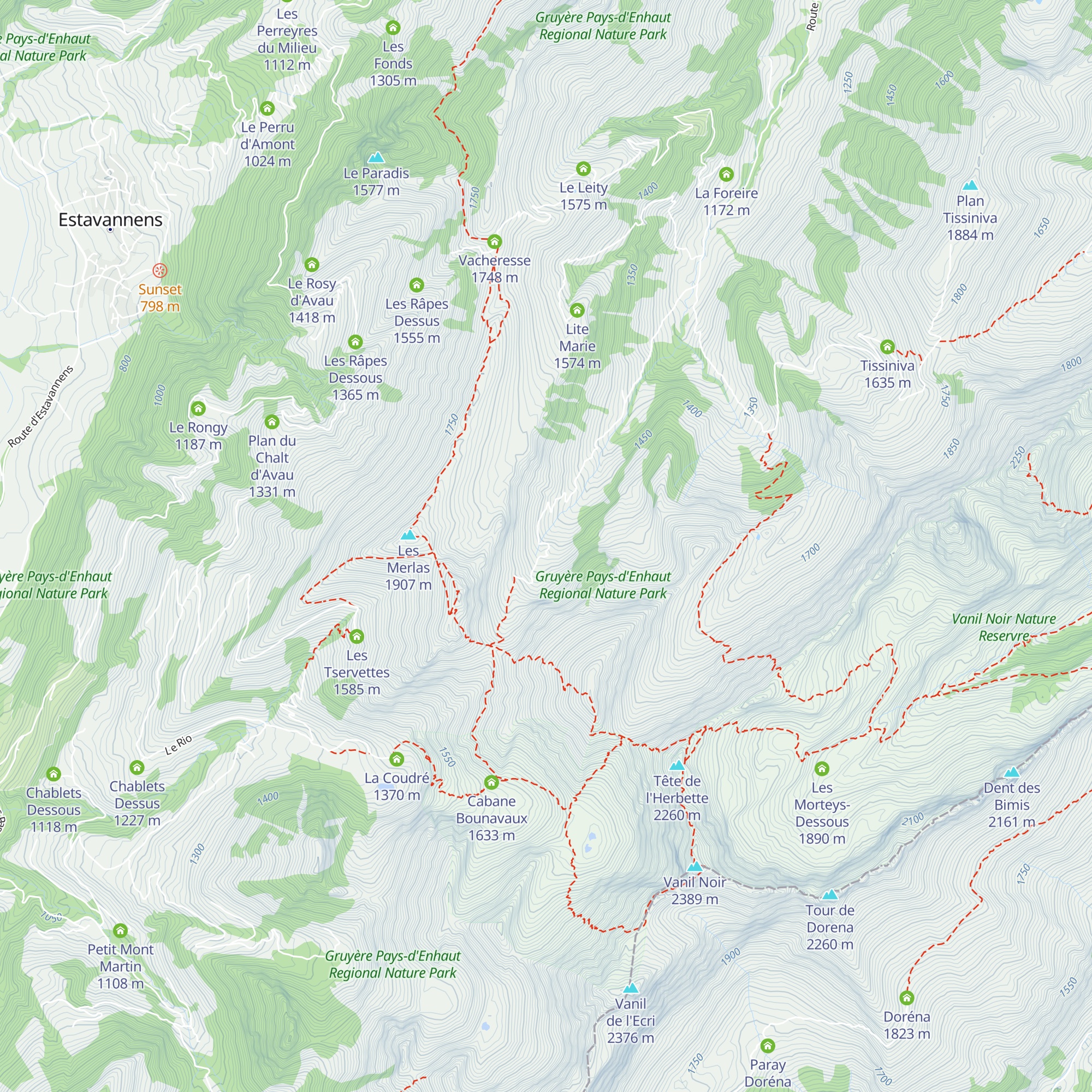 Varvallanna d'Amont map