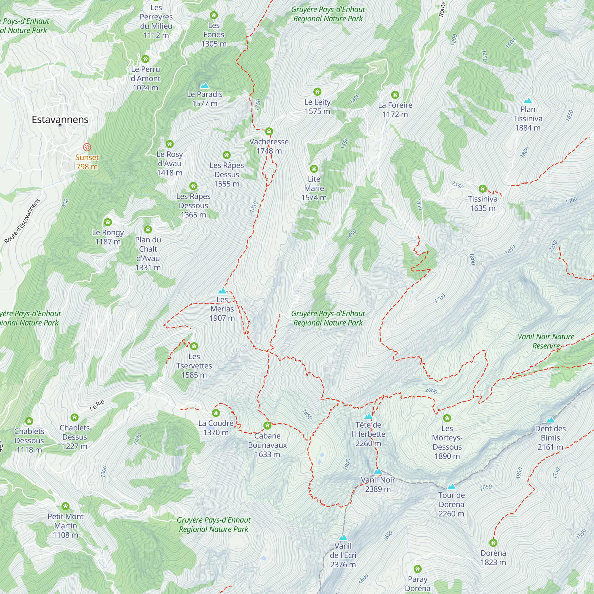 Varvallanna d'Amont map