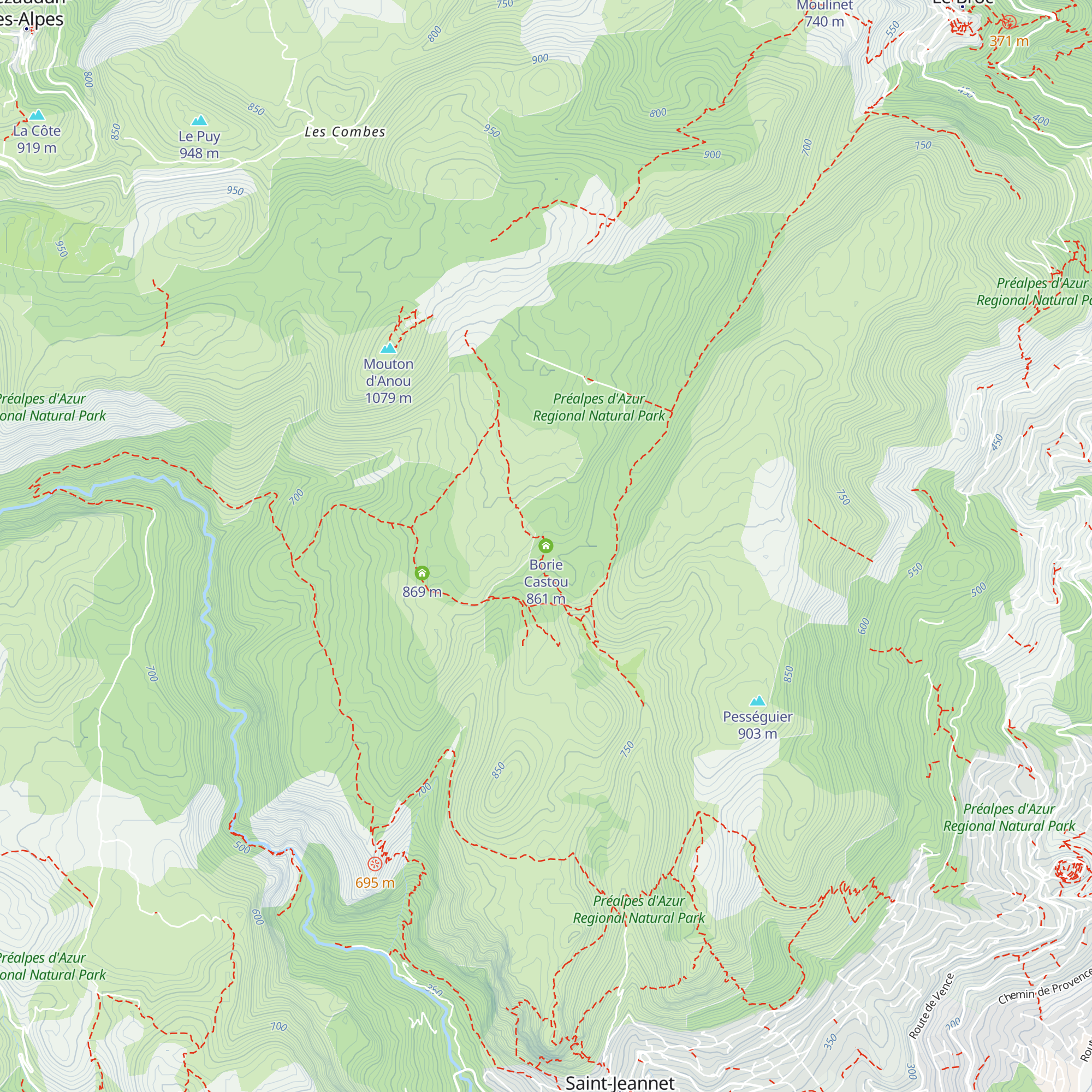 Borie Castou map