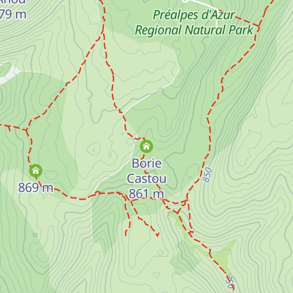Map of Borie Castou