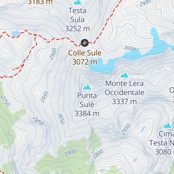 Map of Punta Sulè