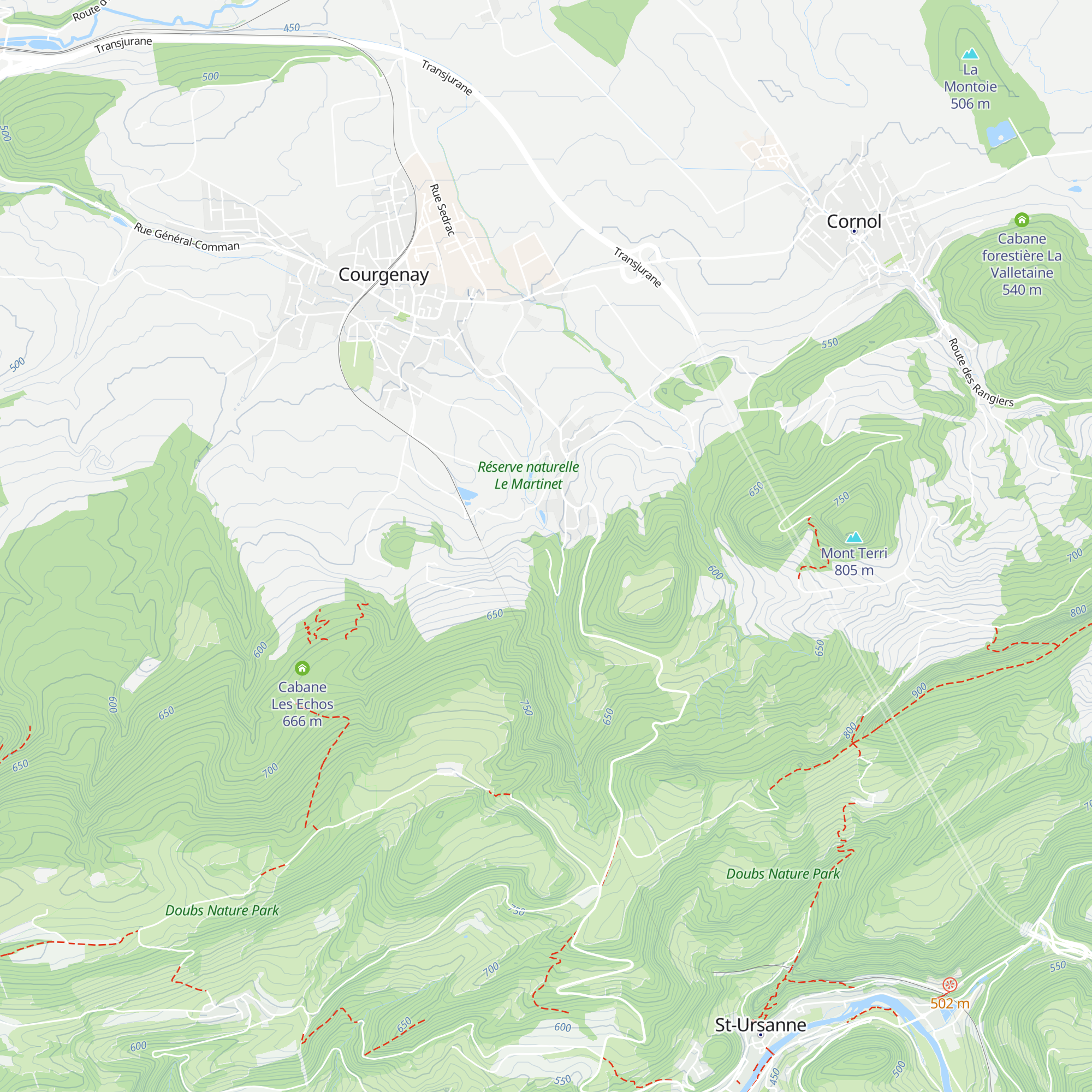 Cabane du Pichoux map