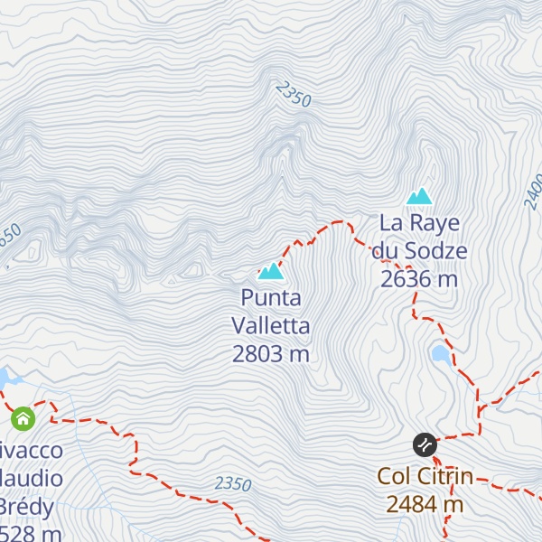 Map of Punta Valletta
