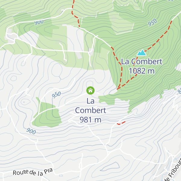 Map of La Combert