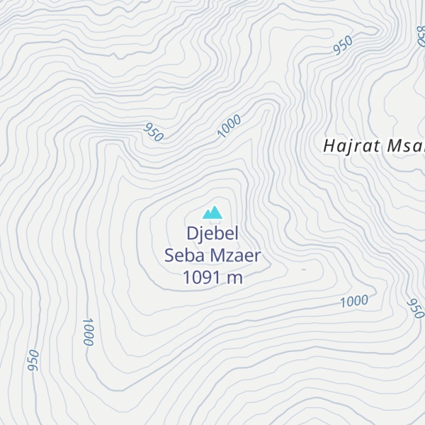 Map of Djebel Seba Mzaer