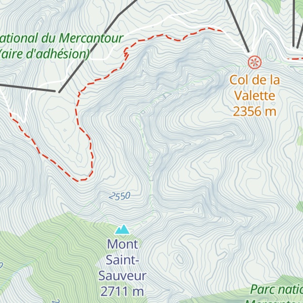 Map of Tête de Pignals