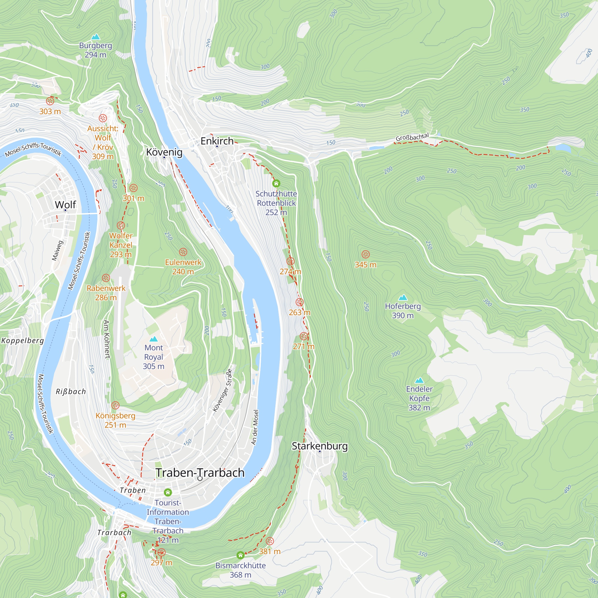Schutzhütte "Tor zu Enkirch" map
