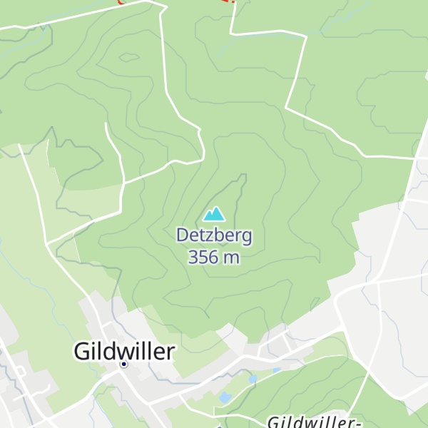 Map of Detzberg