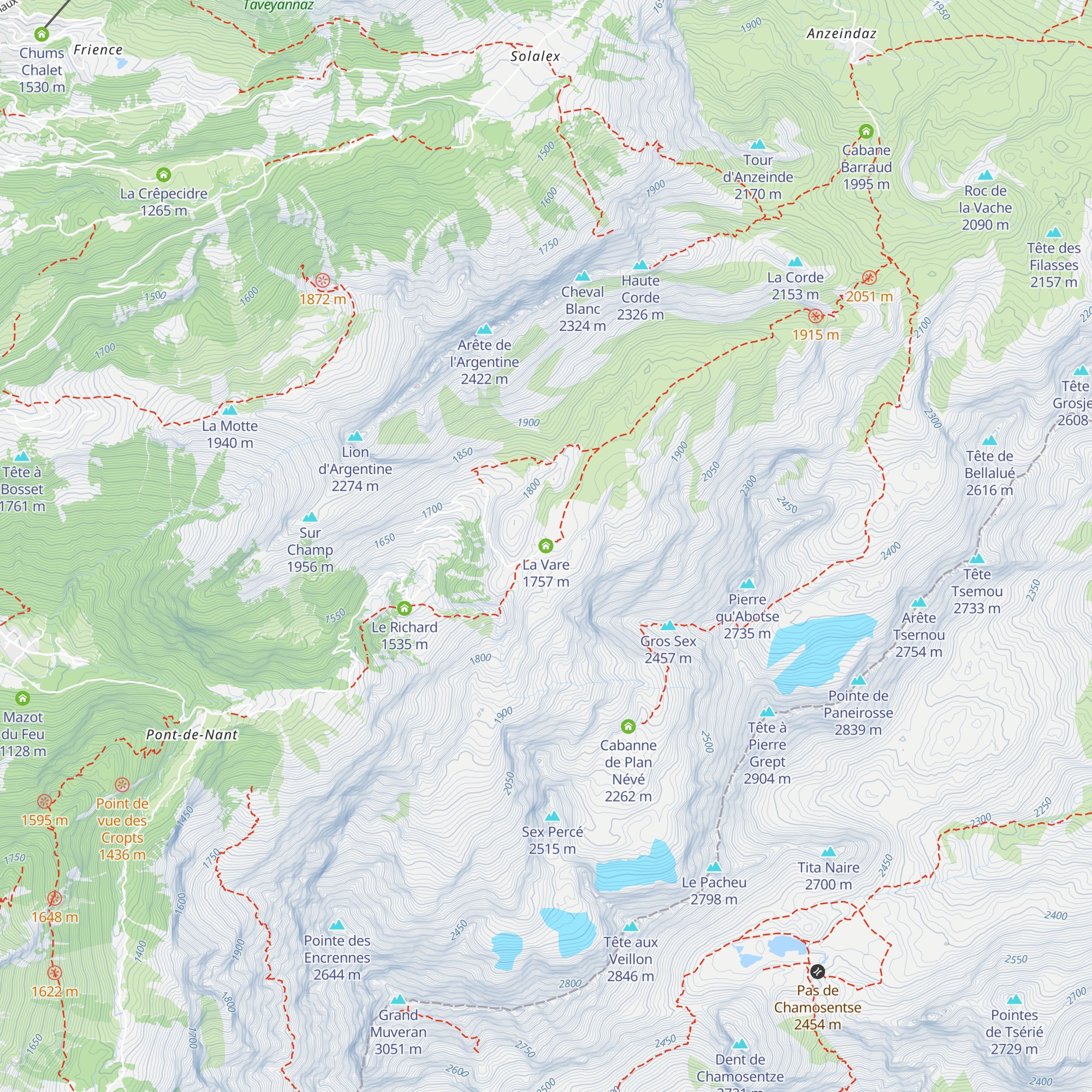 La Vare map