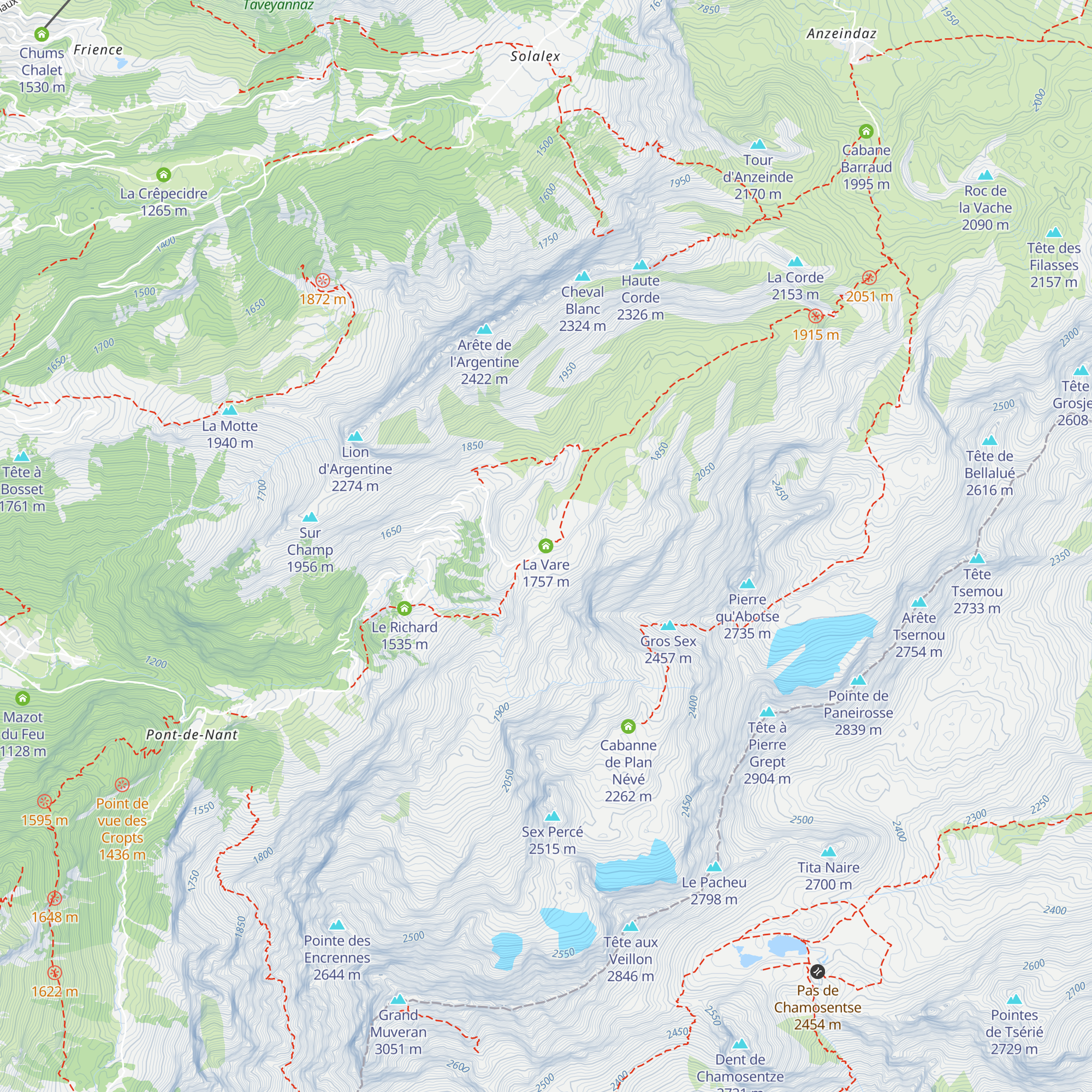La Vare map