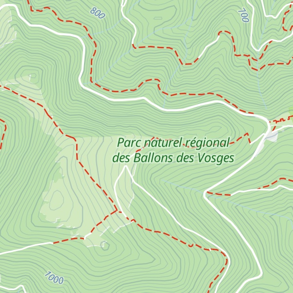 Map of Refuge Ski Club Cernay
