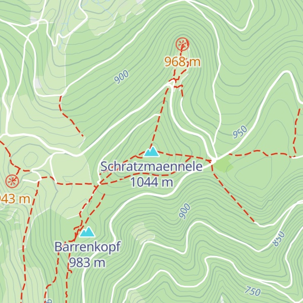 Map of Schratzmaennele