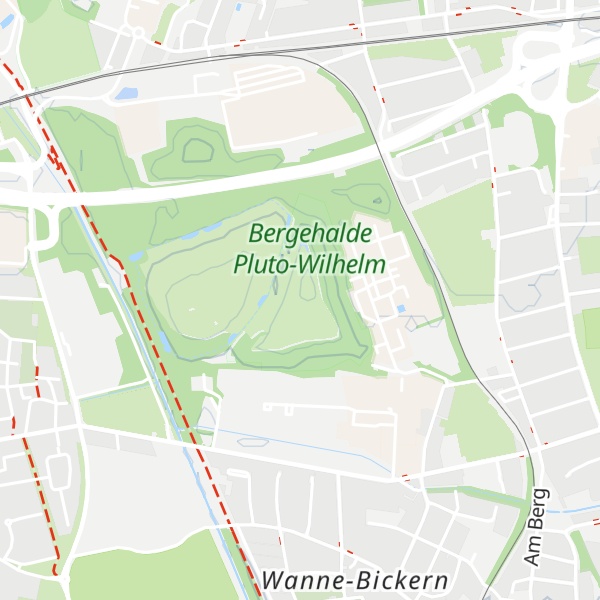 Map of Bergehalde Pluto-Wilhelm
