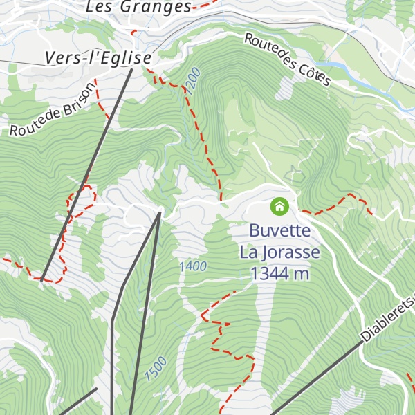 Map of Morerod
