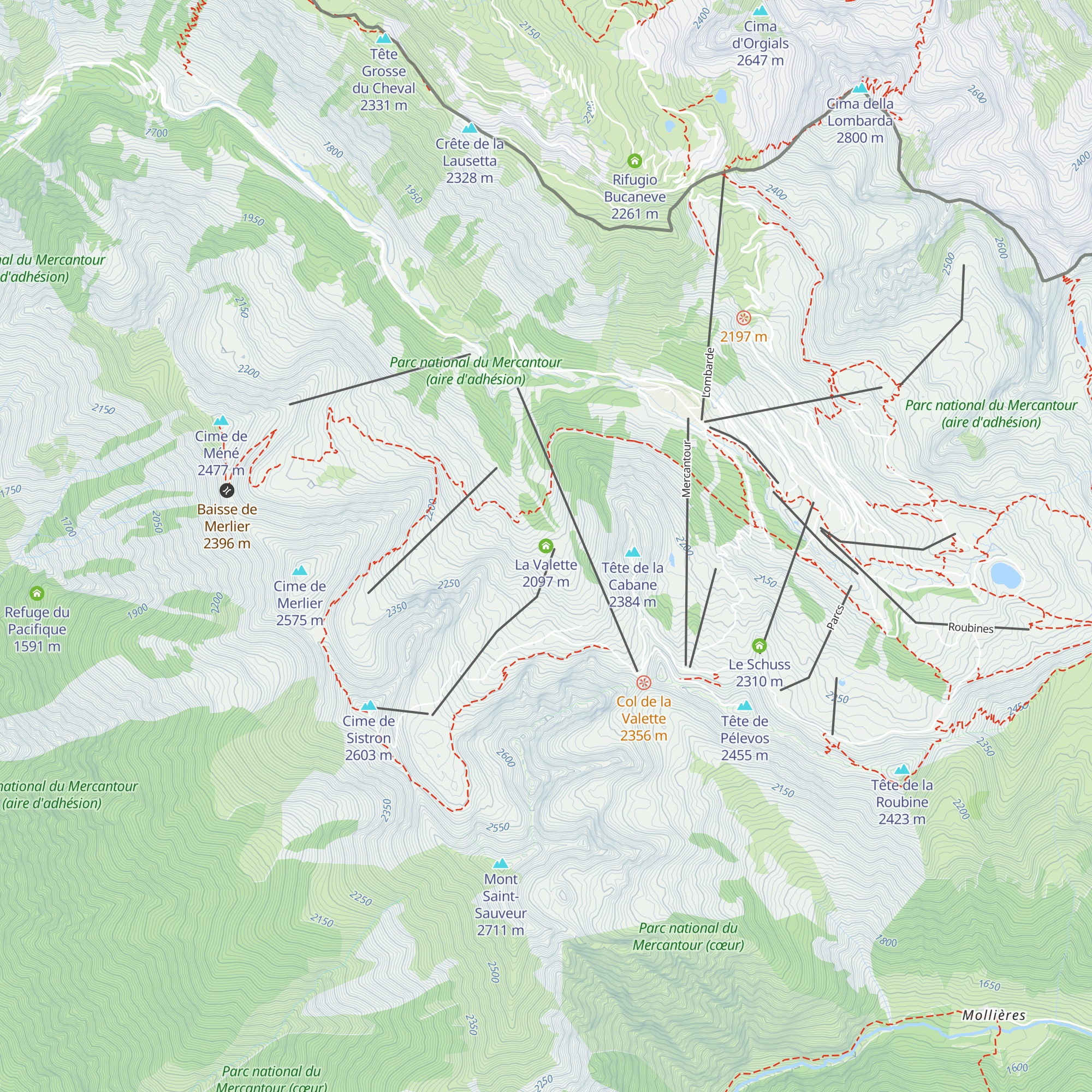 La Valette map