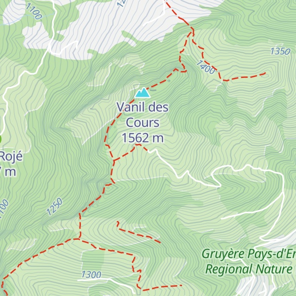 Map of Les Cours