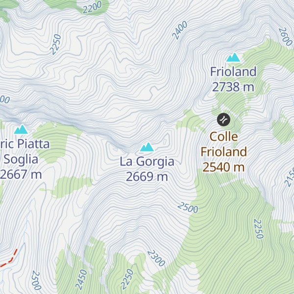 Map of La Gorgia